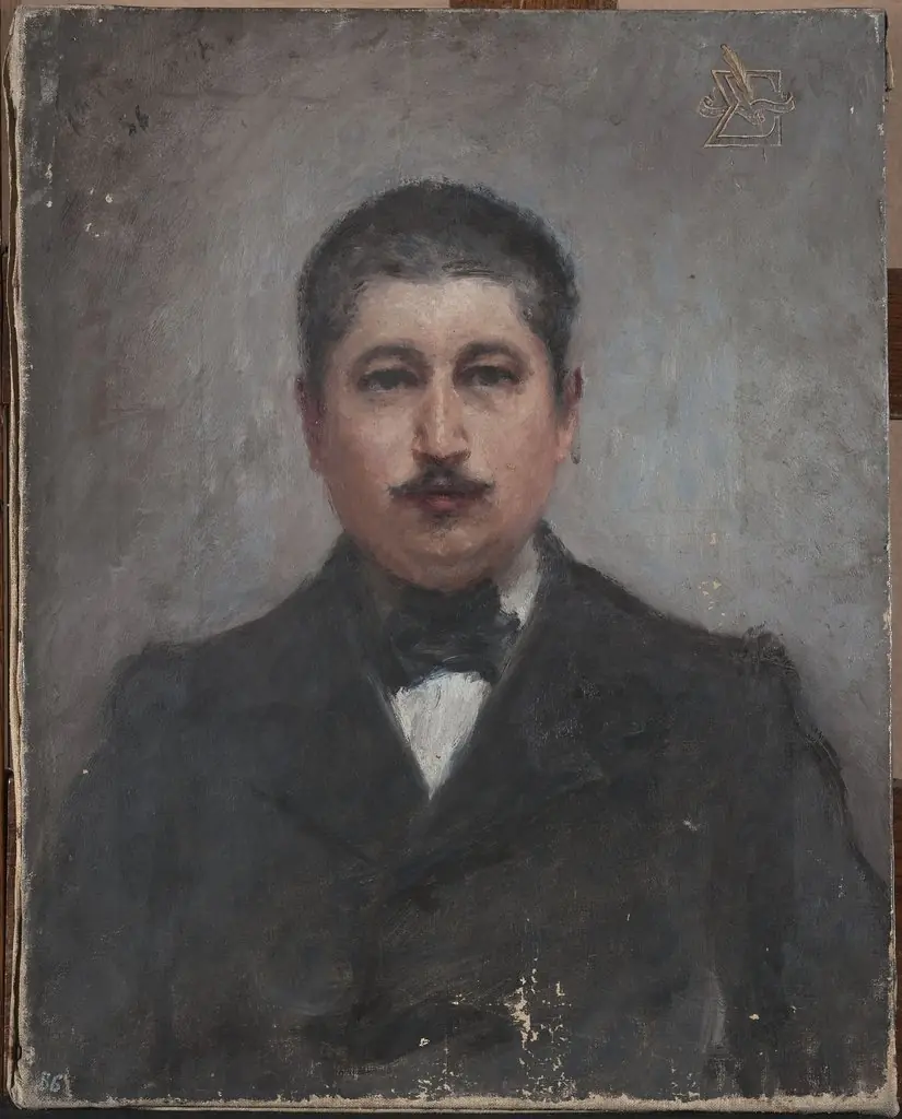 Portrait of Sigma Syromyatnikov, by Jan Ciągliński