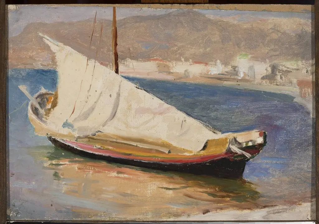 Sail boat – Yalta. From the journey to Crimea, by Jan Ciągliński