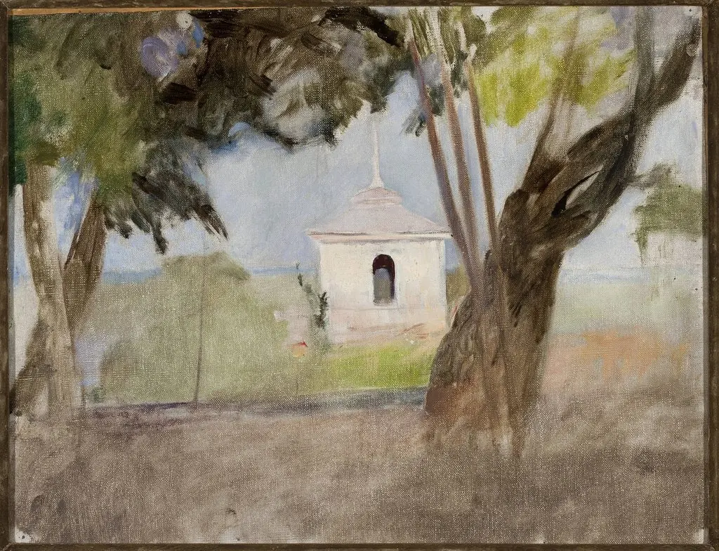 Shrine in Talashkino – northern side study, by Jan Ciągliński