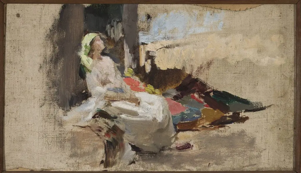 Sketch for the painting “Potocka in Bakhchisaray”, by Jan Ciągliński