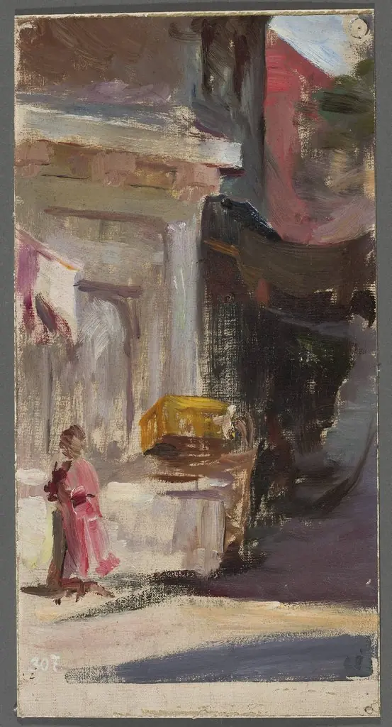 Street fragment. From the journey to Constantinople, by Jan Ciągliński