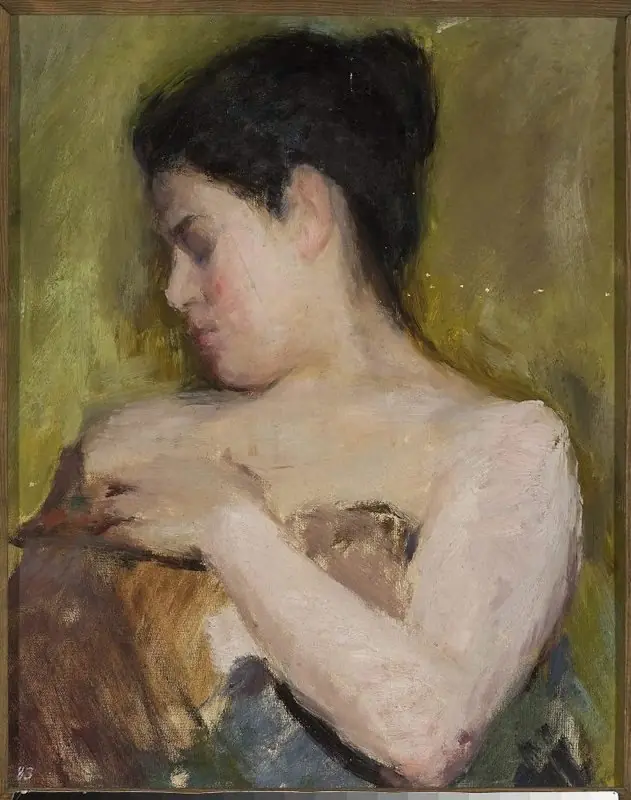 Study of a woman, by Jan Ciągliński