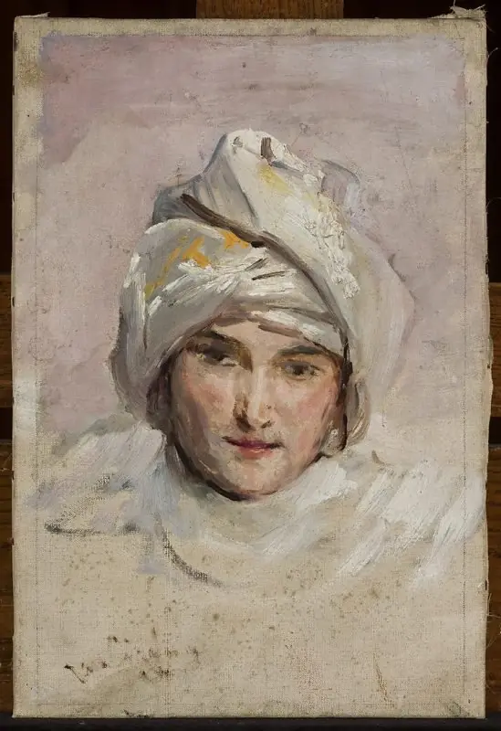 Study of the head for the painting “Symbolic dance”, by Jan Ciągliński