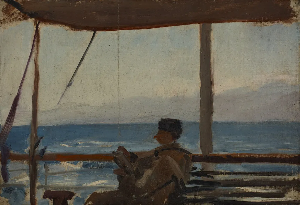 The Caucasus (Łobojkow on a Boat), by Jan Ciągliński, unspecified, 1896
