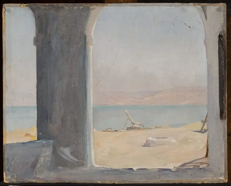 The Dead Sea. From the journey to Palestine, by Jan Ciągliński