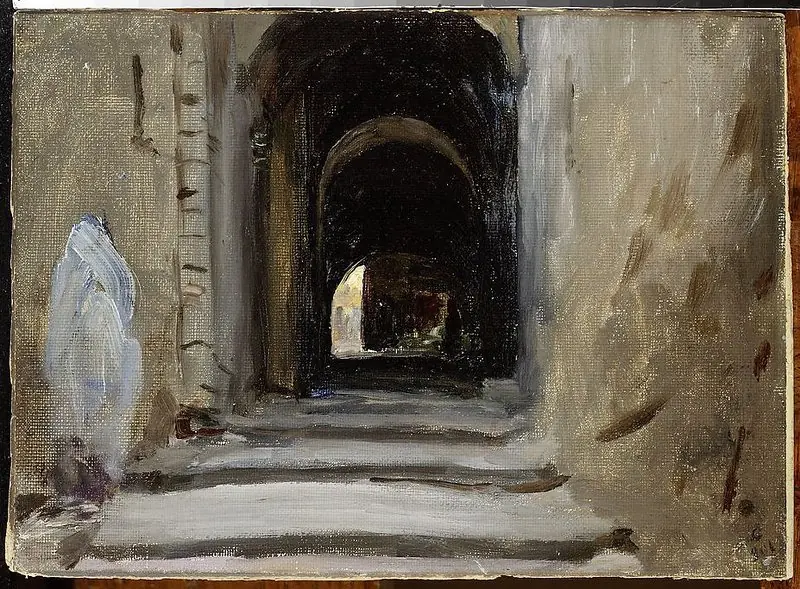 Via Dolorosa in Jerusalem. From the journey to Palestine, by Jan Ciągliński