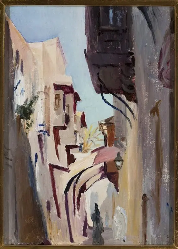 Via Dolorosa in Jerusalem. From the journey to Palestine