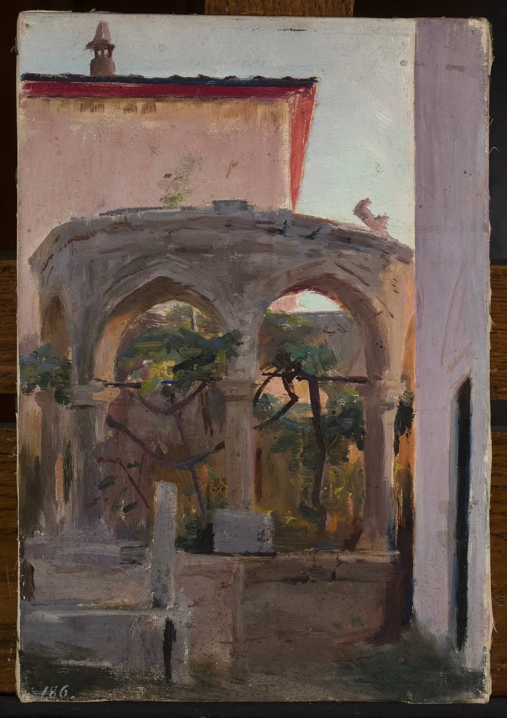 View from Bakhchisaray. From the journey to Crimea, by Jan Ciągliński, oil, 1897