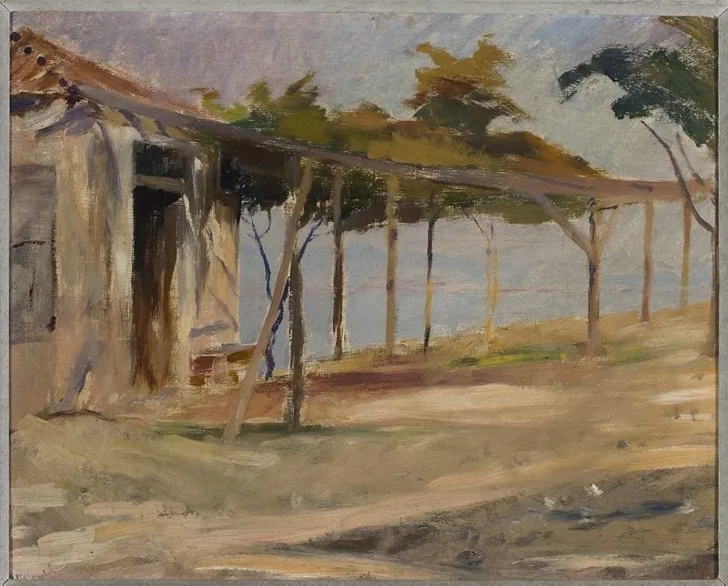 View of Asia Minor. From the journey to Constantinople, by Jan Ciągliński, oil, 1897