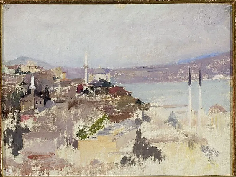 View of Bosporus. From the journey to Constantinople, by Jan Ciągliński, unspecified, 1897