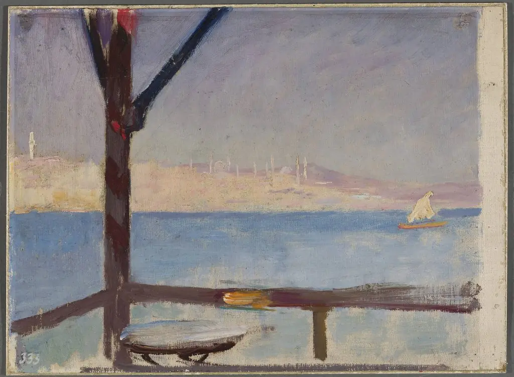 View of Constantinople from the ship. From the journey to Constantinople, by Jan Ciągliński