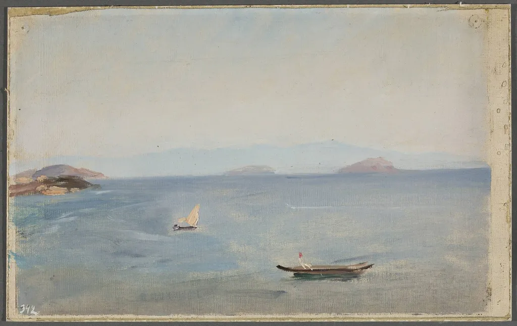 View of the mountainous seaside. From the journey to Constantinople, by Jan Ciągliński, unspecified, 1897