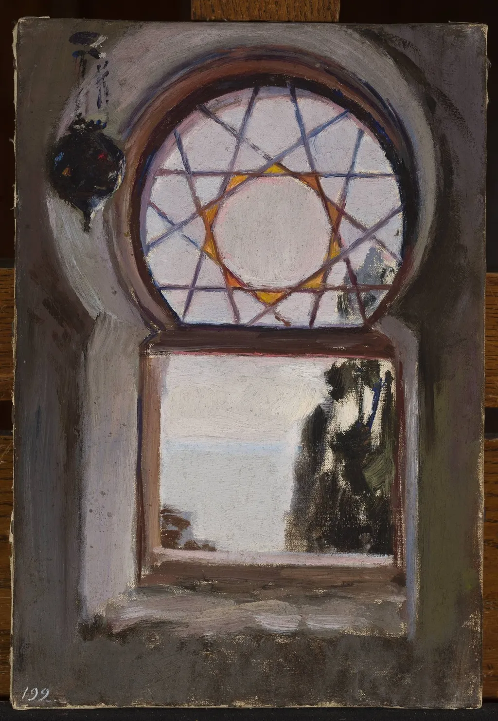 Window of the Bakhchi-Dere villa in Yalta. From the journey to Crimea, by Jan Ciągliński, oil, 1897
