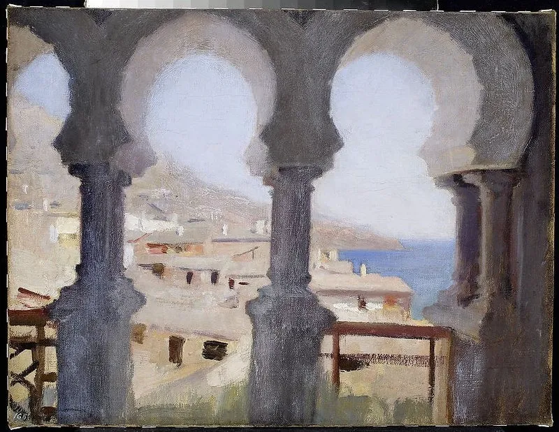 Yalta. From the journey to Crimea, by Jan Ciągliński, oil, 1897