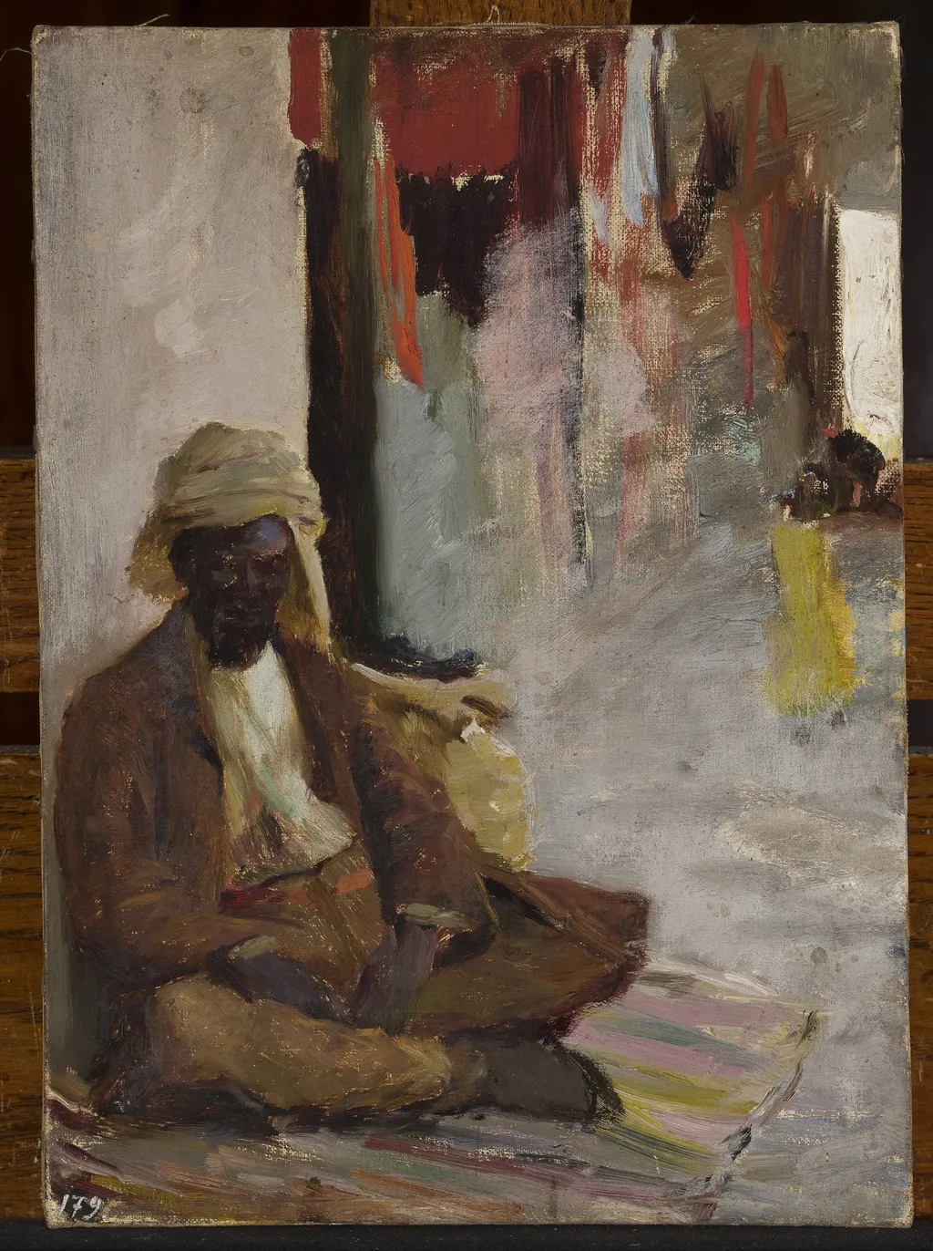 Young Tartar in Bakhchisaray. From the journey to Crimea, by Jan Ciągliński, oil, 1897
