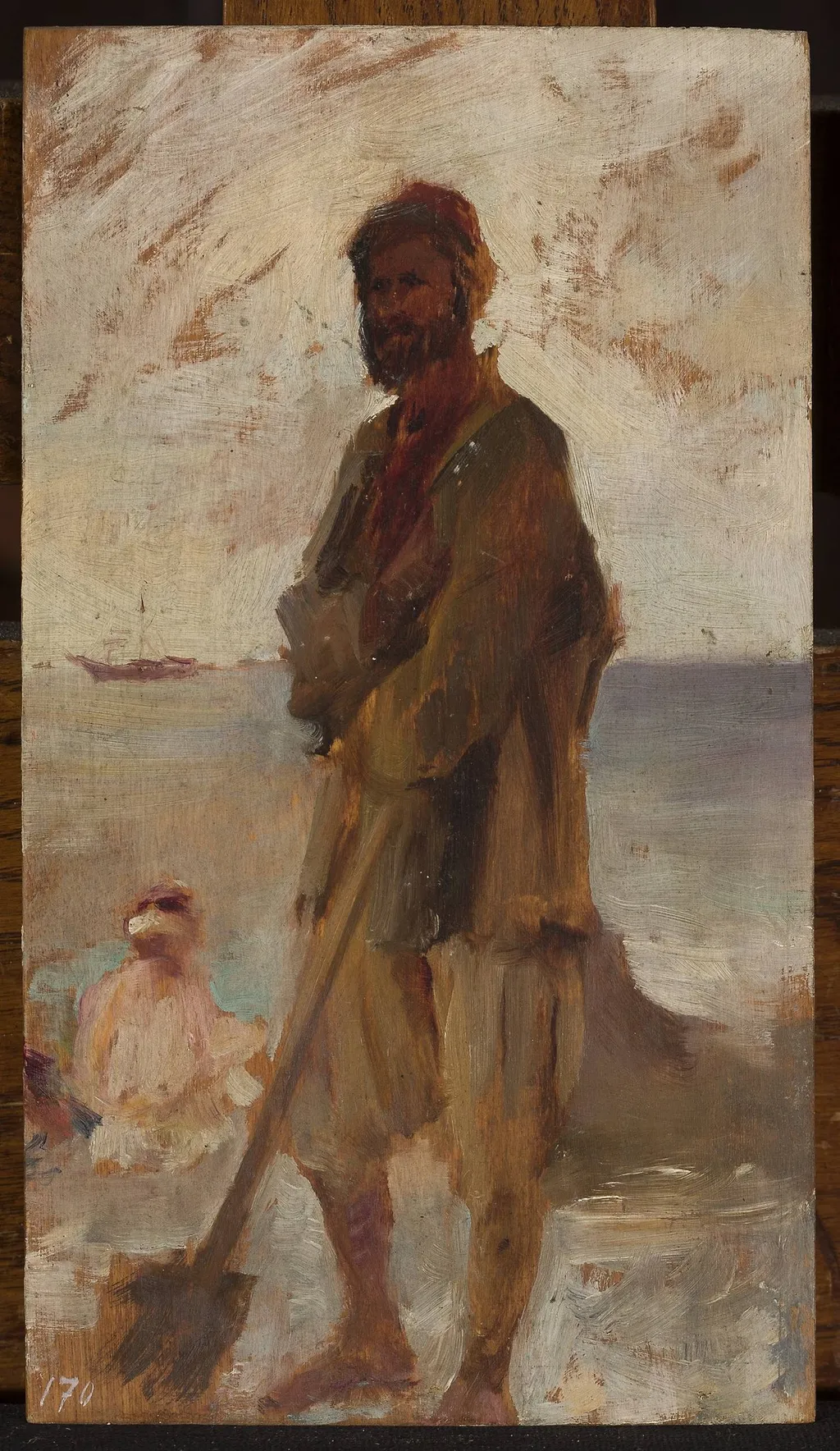 Young Tartar in Gurzuf. From the journey to Crimea, by Jan Ciągliński, oil, 1897