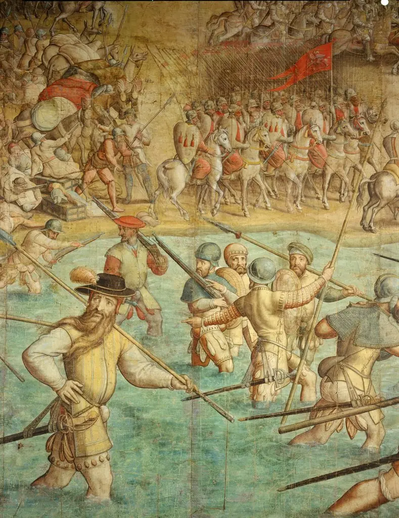 Kriegszug Kaiser Karls V. gegen Tunis (1535): Schlacht bei Tunis, by Jan Cornelisz Vermeyen