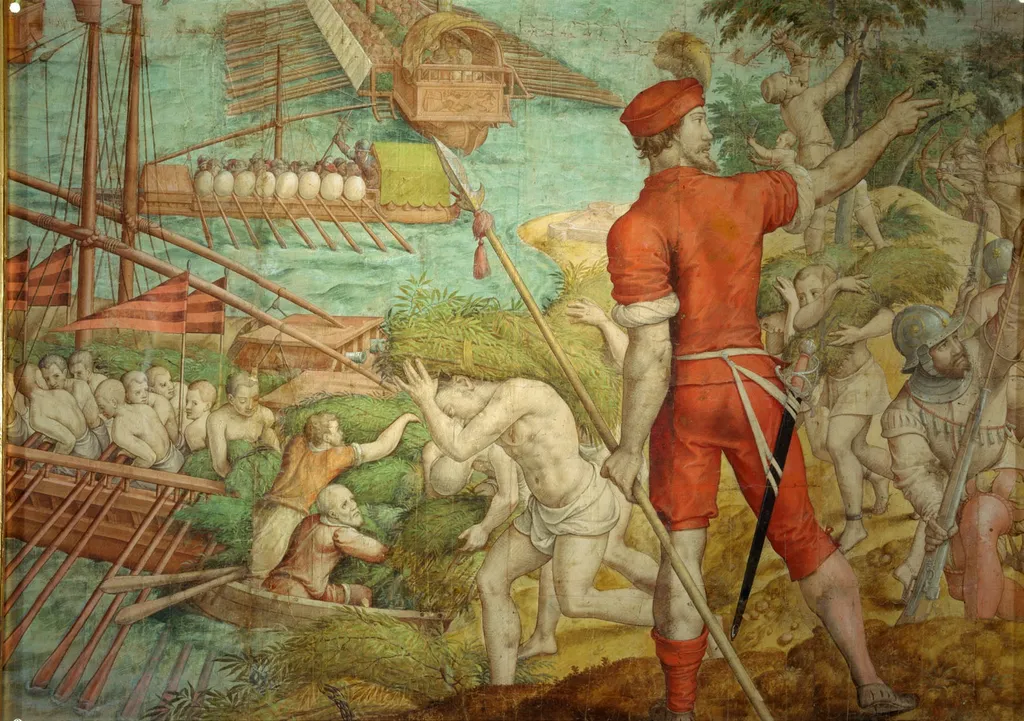 Warfare of Emperor Charles V against Tunis (1535): Battle for La Goletta, by Jan Cornelisz Vermeyen, unspecified, 1539