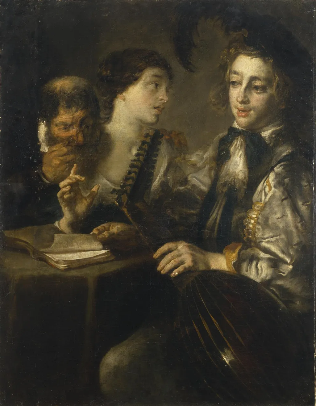 Concert, by Jan Cossiers, oil, 1655