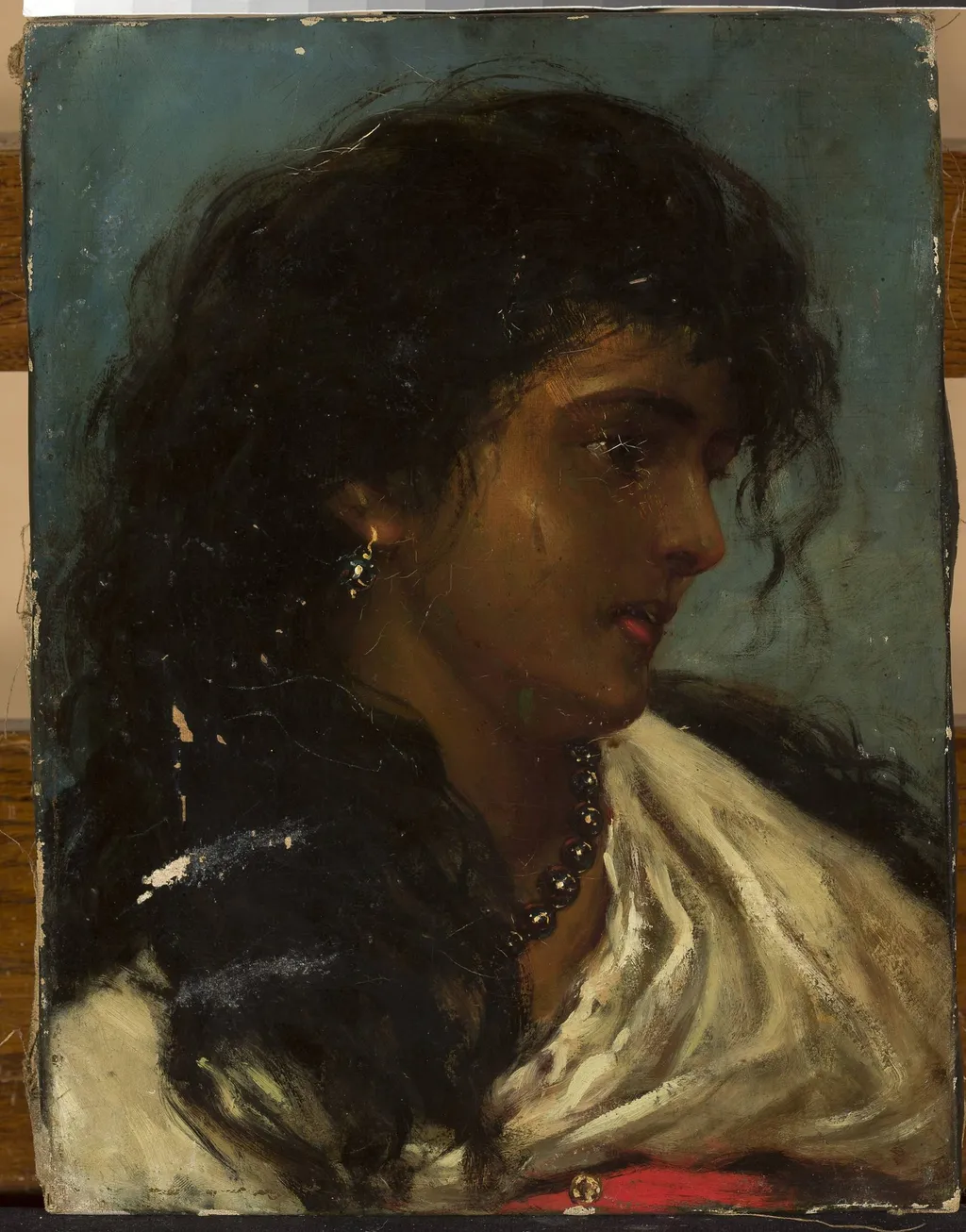 Gipsy woman, by Jan Czesław Moniuszko, oil, 1894
