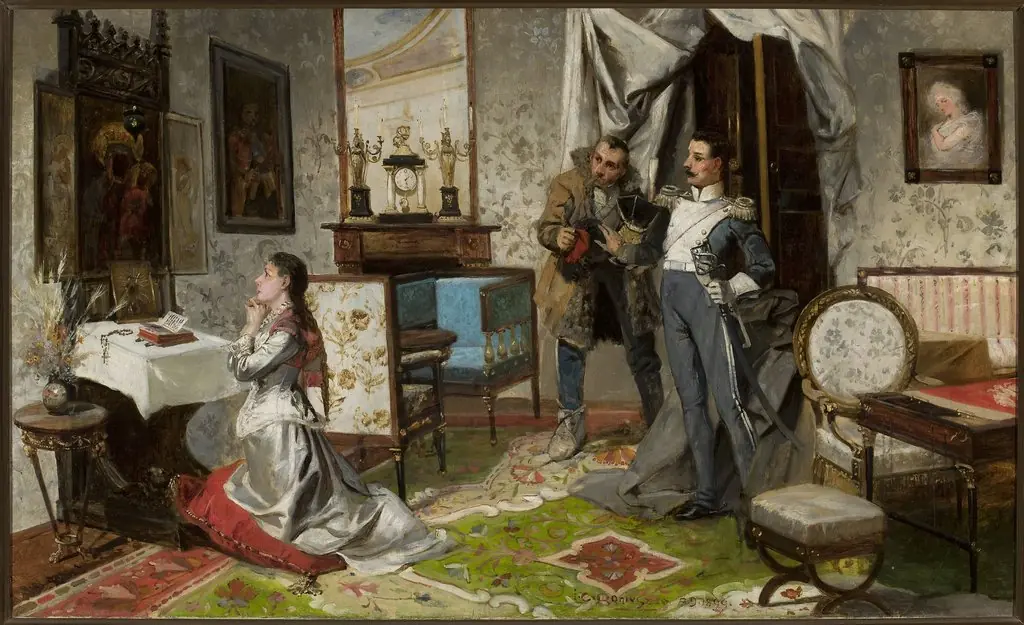 Uhlan's homecoming, by Jan Czesław Moniuszko