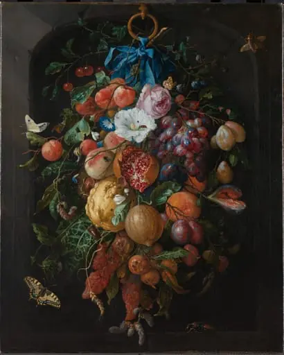 Festoen van vruchten en bloemen, by Jan Davidsz. de Heem, 1665