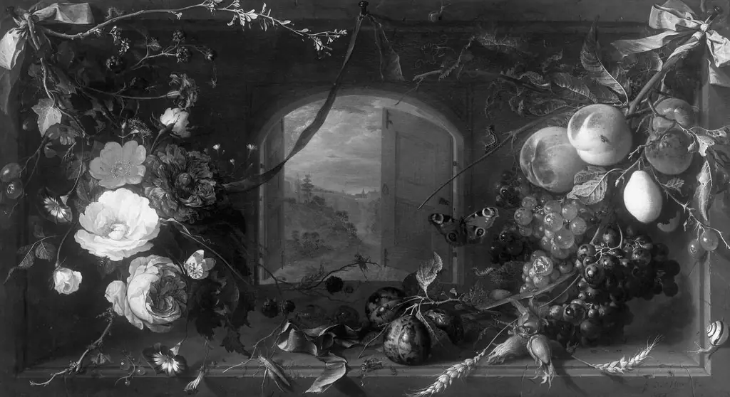 Fruit and flower pendants, by Jan Davidsz. de Heem