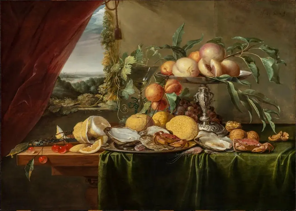 Still Life on a Wooden Table
