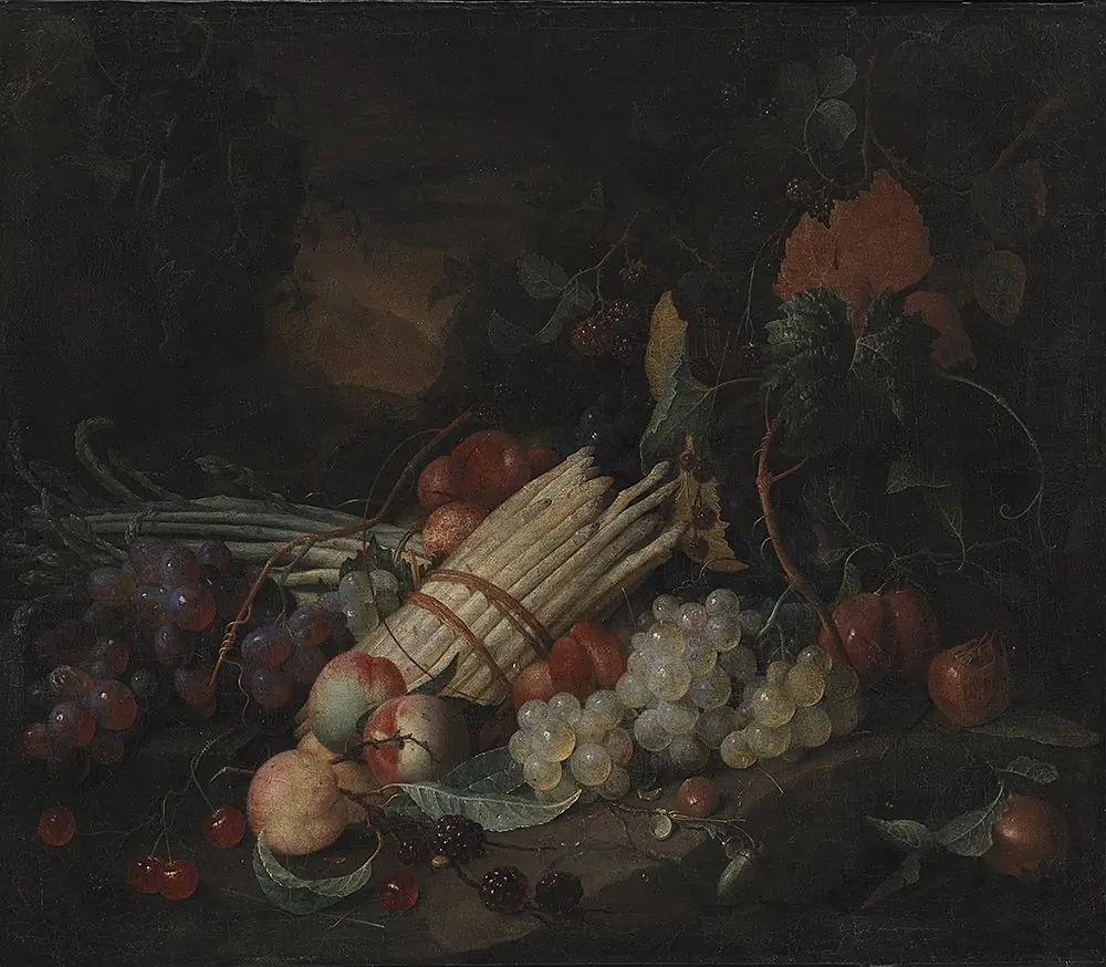Still Life with Asparagus, by Jan Davidsz. de Heem