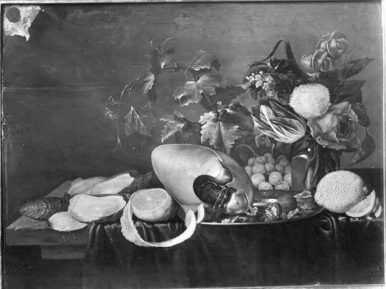 Still Life with Nautilus Shell, by Jan Davidsz. de Heem, unspecified, 1645