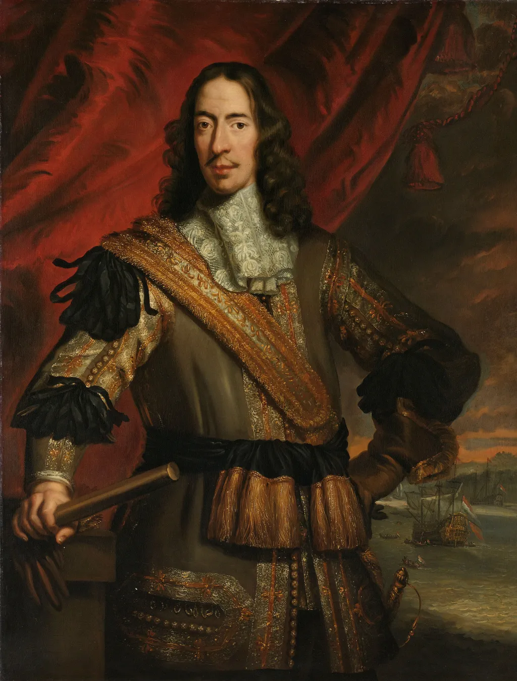 Portrait of Cornelis de Witt (1623-72), Burgomaster of Dordrecht and lord lieutenant of Putten, by Jan de Baen, oil, 1669