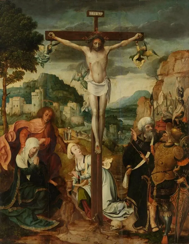 De kruisiging, by Jan de Beer