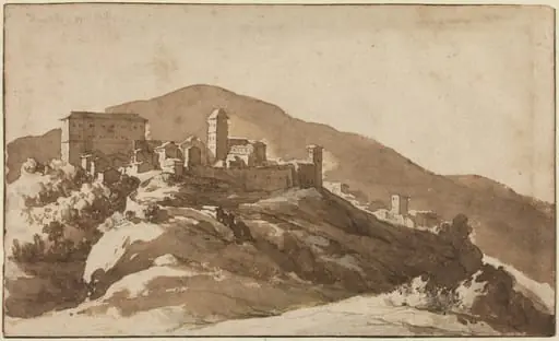 A View of Savelli near Albano, by Jan de Bisschop