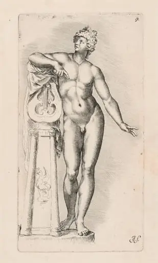 Apollo Sauroctonos, by Jan de Bisschop