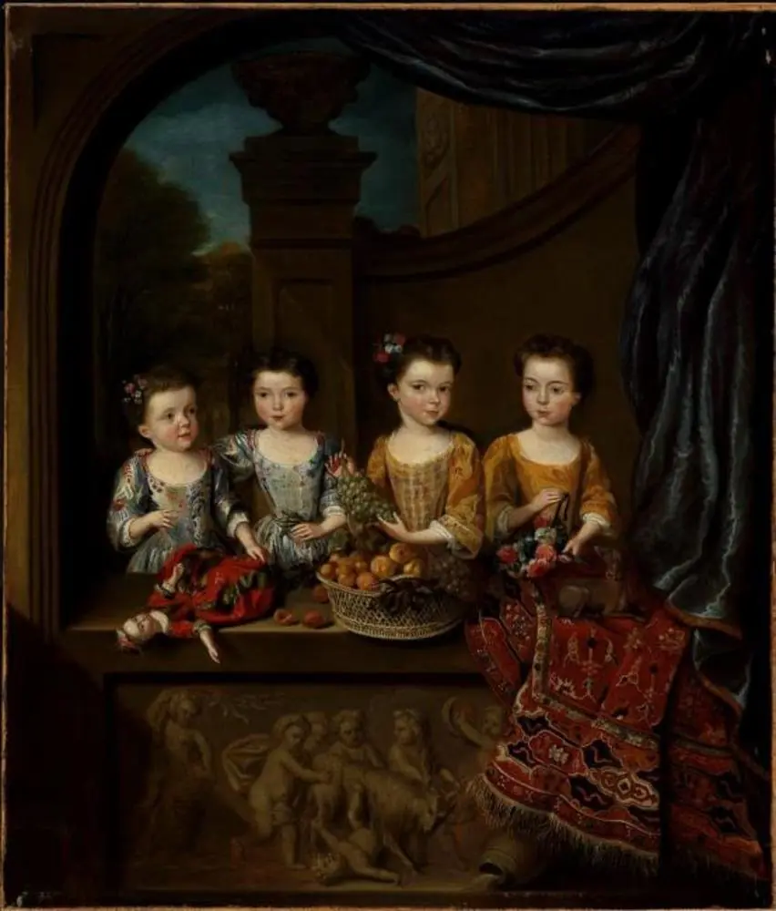 The daughters of Sir Matthew Decker, Bart., by Jan de Meyer
