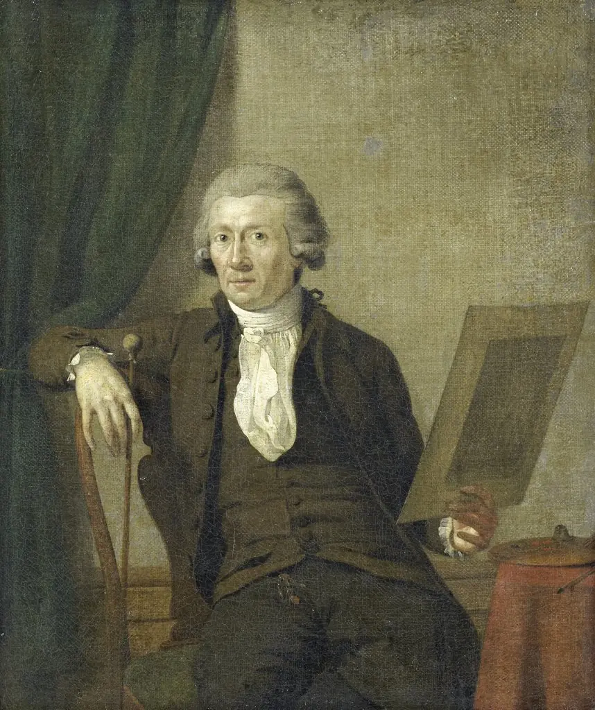 Portrait of Egbert van Drielst, Painter, by Jan Ekels the Younger