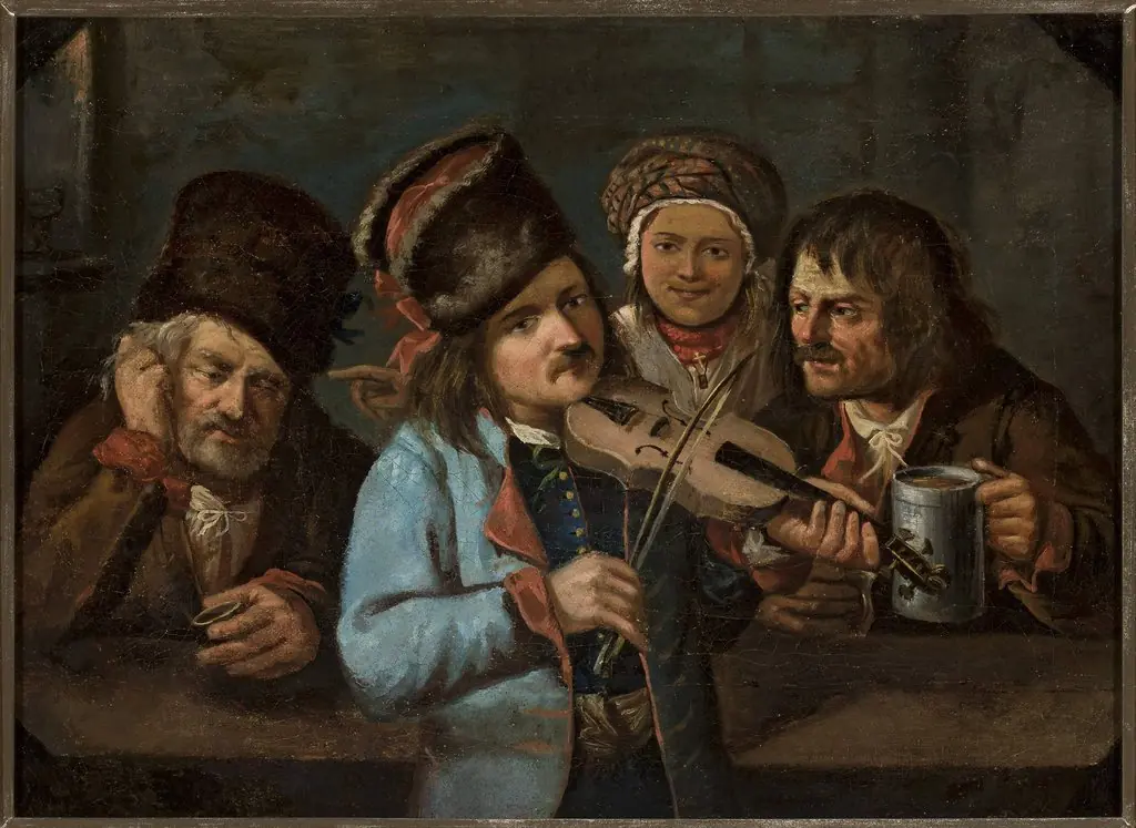 In a tavern, by Jan Feliks Piwarski
