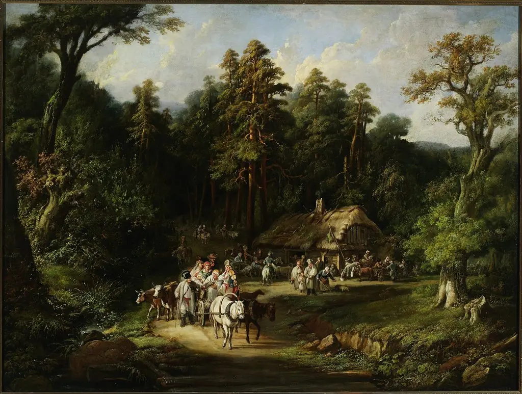 The “Last Penny” tavern near Warsaw, by Jan Feliks Piwarski