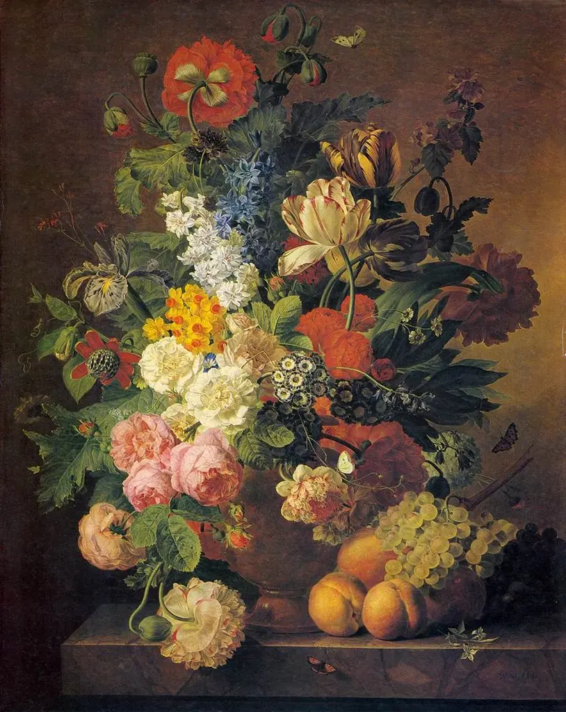 Flowerpiece, by Jan Frans van Dael