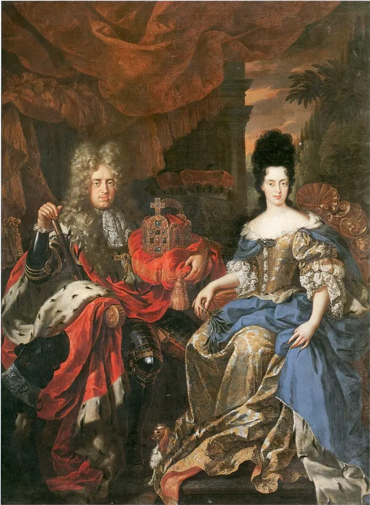 Double portrait of Johann Wilhelm von der Pfalz and Anna Maria Luisa de' Medici, by Jan Frans van Douven