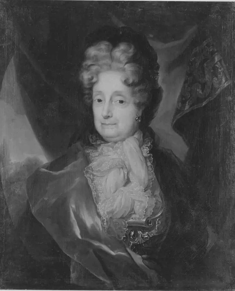 Portrait of Sophia of the Palatinate, dowager electress of Hanover, by Jan Frans van Douven