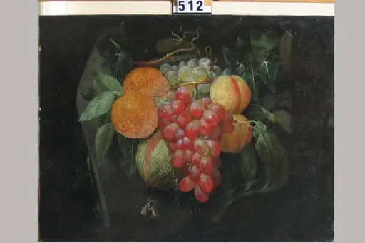 Fructe cu pepene rupt (pandant: Fructe cu pară tăiată), by Jan Frans van Son