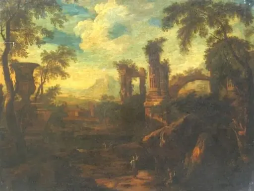 Peisaj cu ruine antice, by Jan Frans zis Orizonte Bloemen