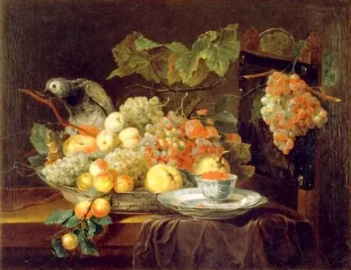 Natura moartă cu papagal, by Jan Fyt