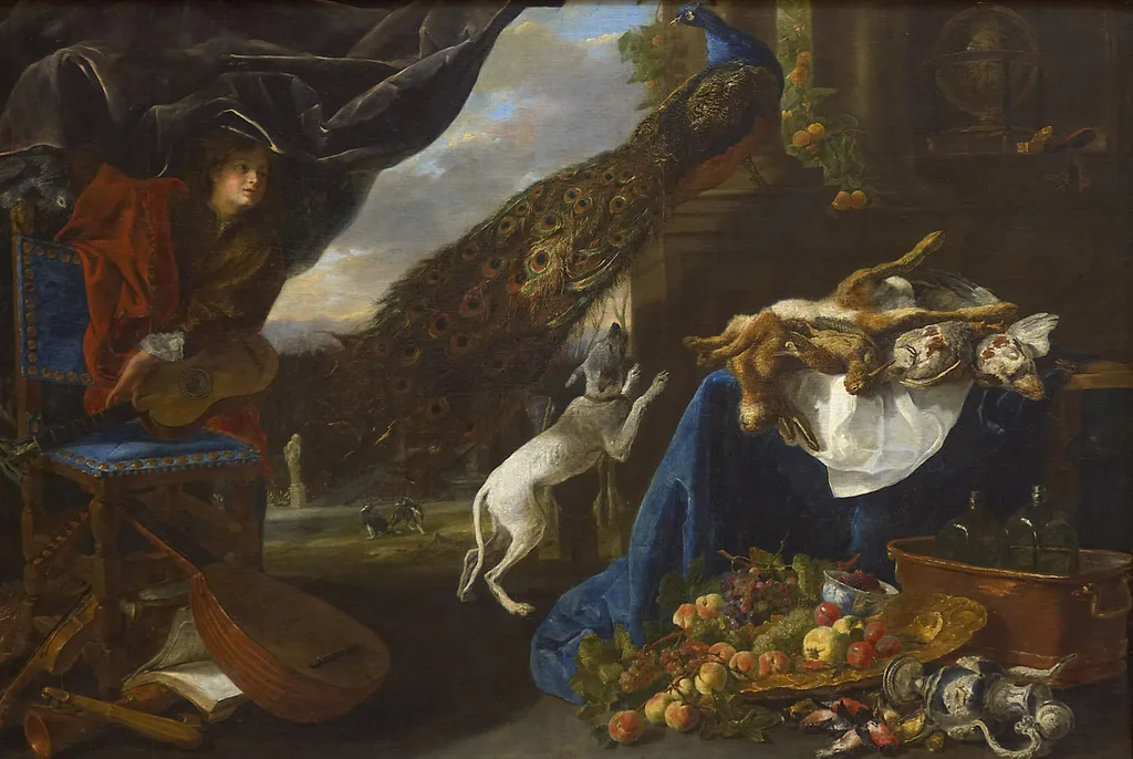 Still life with a boy, by Jan Fyt, oil, 1661