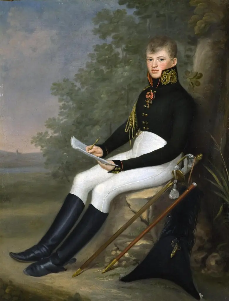Portrait of the Military Cartographer F.F.Schubert, by Jan Gładysz