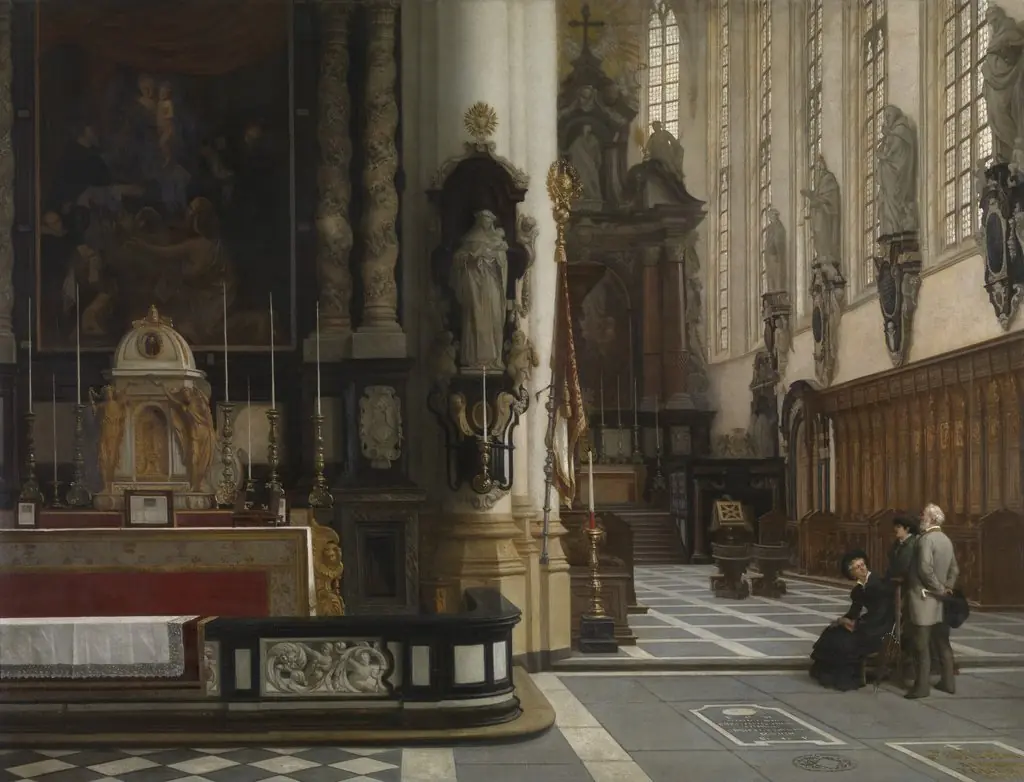 Interior of the Church of Saint Paul in Antwerp, by Jan Geeraerts