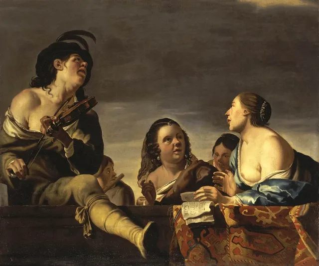 Merry Society with a Violinist