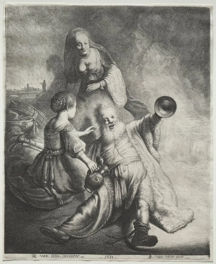 Lot and His Daughters, by Jan Gillisz van Vliet, 1631