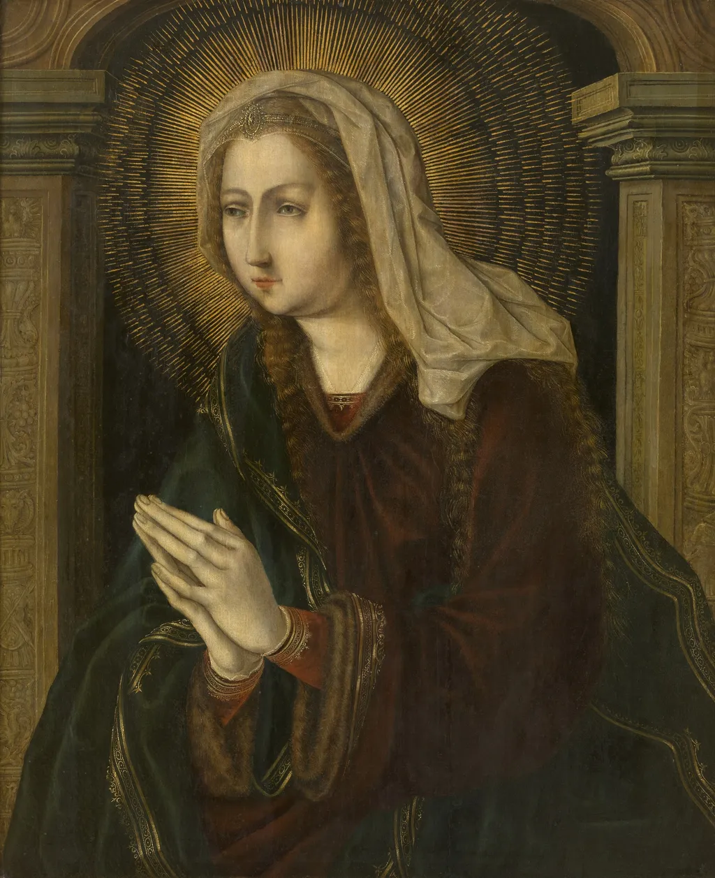 Afflicta Virgo, by Jan Gossaert, oil